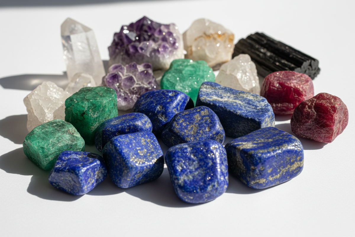 give me afghanistan stones real in white surface