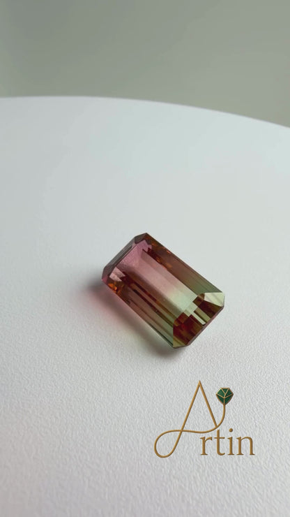 Natural Watermelon Tourmaline – 16.27 ct Loose Gemstone