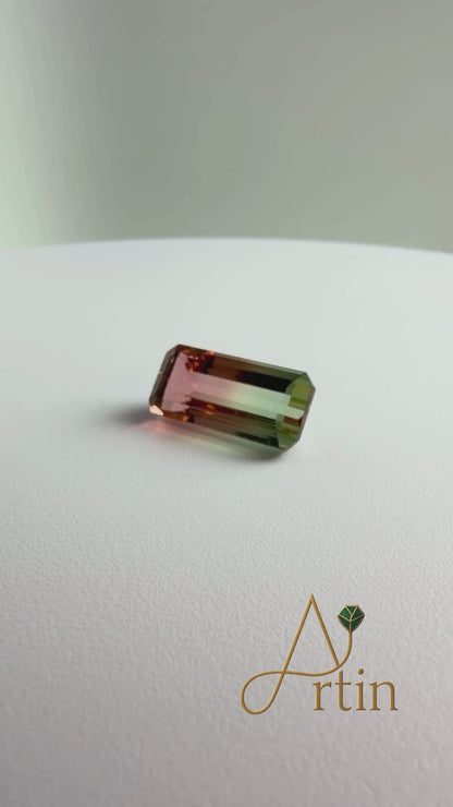 Natural Watermelon Tourmaline – 13.65 ct Loose Gemstone